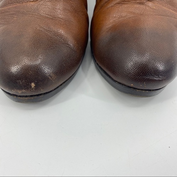 Vince Camuto Hadley brown leather bootie 8 - Picture 6 of 12